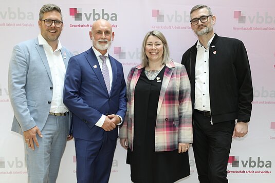 Der Vorstand der vbba mit Volker Geyer