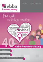 Extraheft 40 Jahre vbba Frauenvertretung