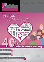 Extraheft 40 Jahre vbba Frauenvertretung
